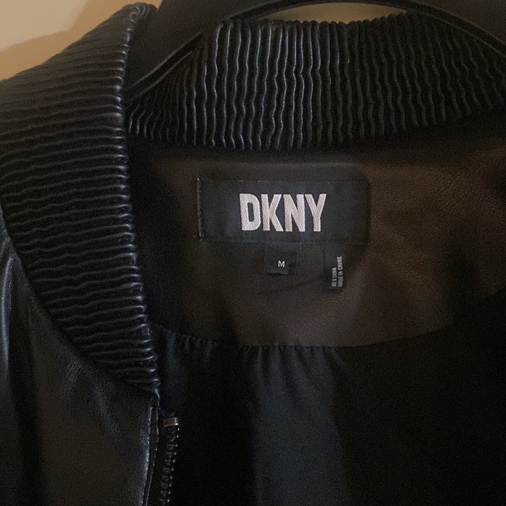 Faux leather jacket very soft wore once - Picture 2 of 4